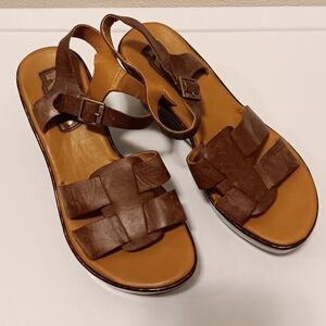 Kork Ease| US 6/36.5 Brie Gladiator Wedge Platform Sandal Casual Resort Vacation